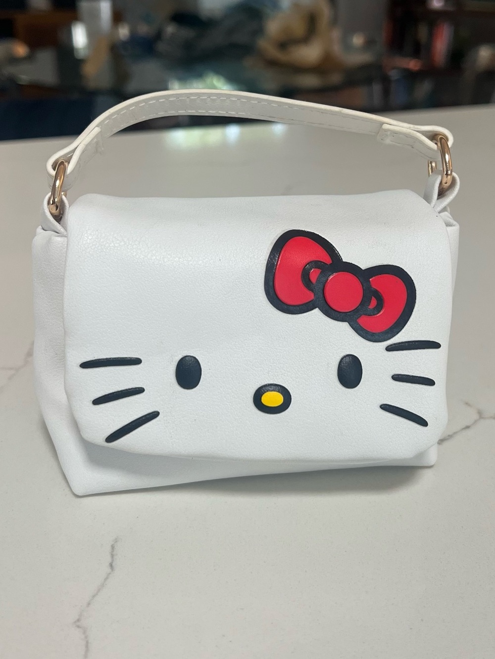 Hello Kitty White Mini Purse | Top-Handle Bag